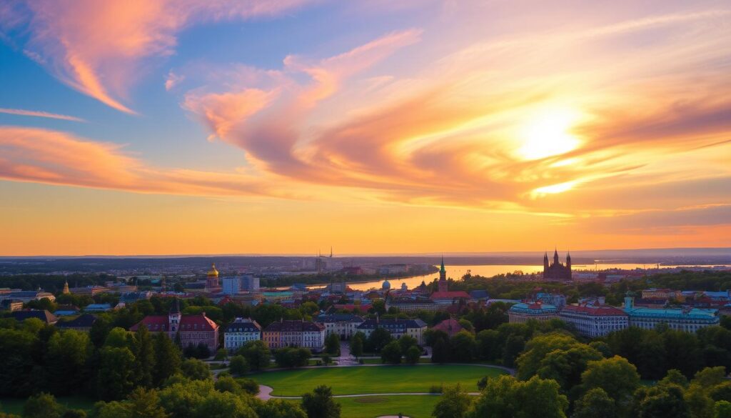 Lietuvos miestų saulėlydžiai