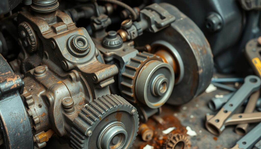 Transmisijos gedimų požymiai