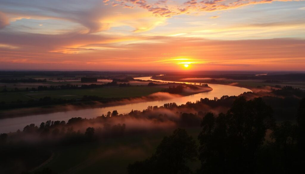 Saulėtekis Lietuvos kraštovaizdyje