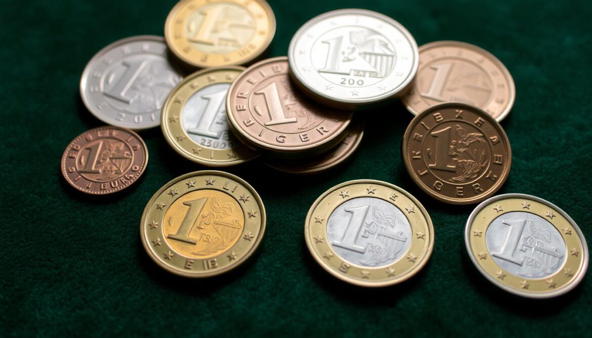 Vertingos 1 euro monetos: retos ir vertingos laidos