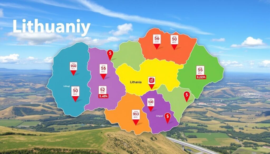 Lietuvos regionų degalų kainų palyginimas Lietuvos regionų degalų kainų palyginimas