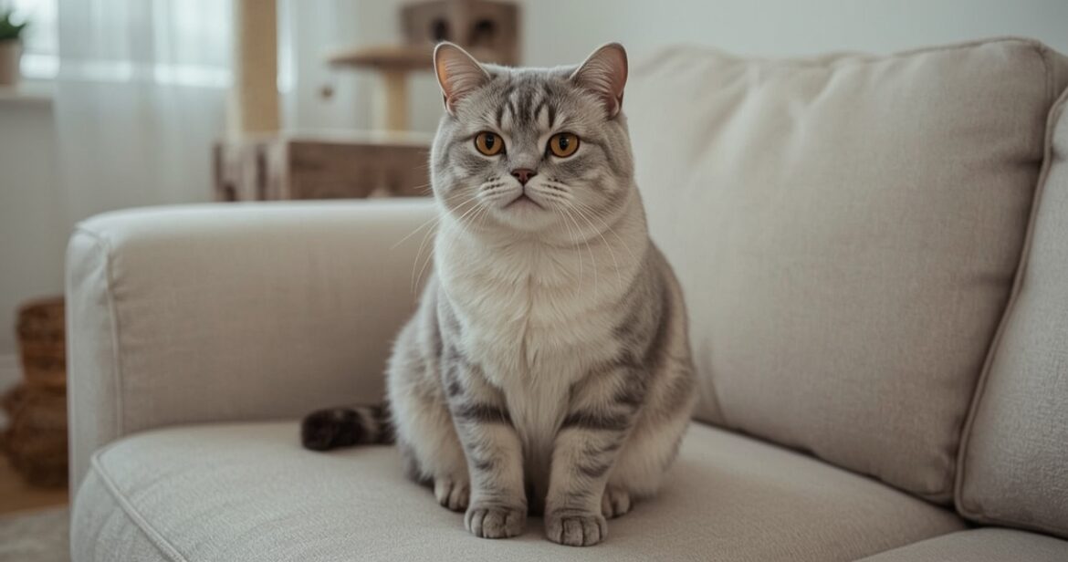 Škotų nulėpausė katė: išvaizda, charakteris ir priežiūra