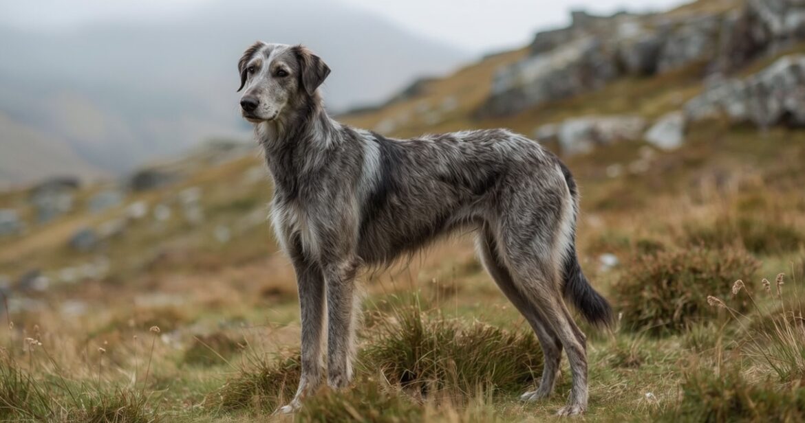 Elnių skalikas (škotų deerhaundas): išvaizda, charakteris ir priežiūra