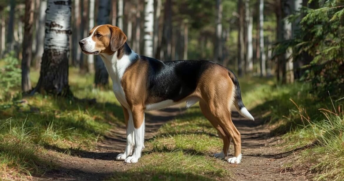 Hamiltono skalikas: kilmė, charakteris ir priežiūra aktyviems šeimininkams