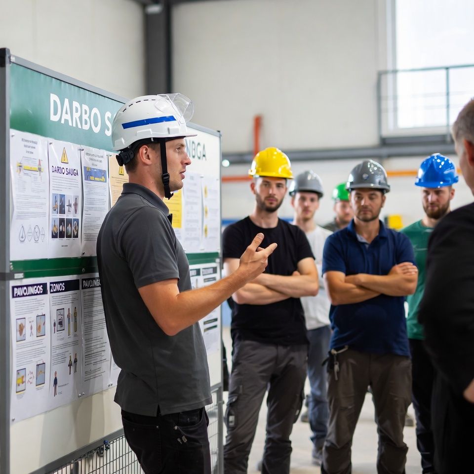 Darbų saugos mokymai: investicija į žmonių gyvybes ir verslo tęstinumą